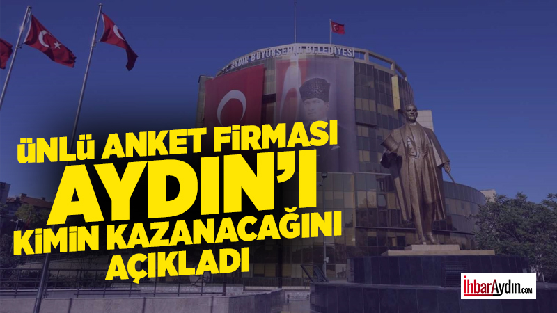 Ülke genelinde anket çalışmaları yapan bir araştırma şirketi, Ege Bölgesi’nde