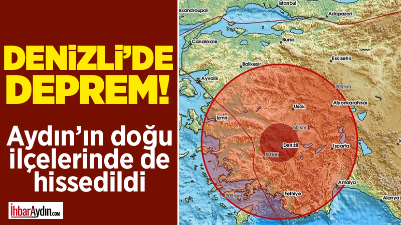 AFAD tarafından yapılan açıklamada Denizli Merkezli 4 şiddetinde deprem meydana