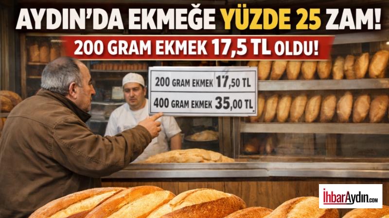 Aydın’da ekmek fiyatlarına zam geldi. Yeni tarifeye göre ekmek fiyatlarına