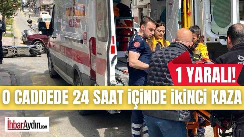 Aydın’ın Efeler’de 24 saat içinde aynı yerde meydana gelen kaza
