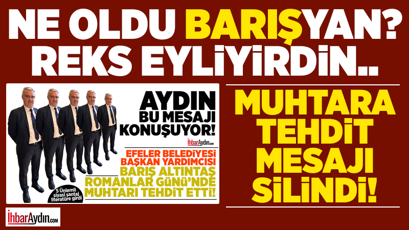 Efeler Belediyesi Başkan Yardımcısı Barış Altıntaş, 8 Nisan(dün) Romanlar Günü