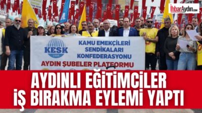 Aydın’da eğitim camiası, Türkiye’de peş peşe yaşanan okul saldırılarına tepki