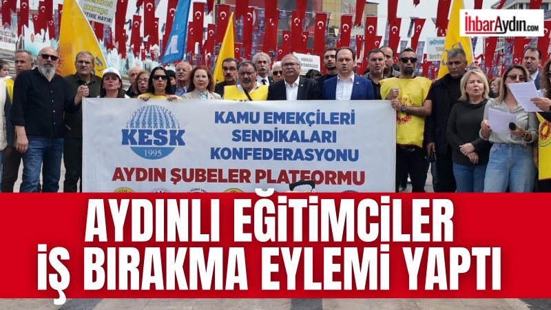 Aydın’da eğitim camiası, Türkiye’de peş peşe yaşanan okul saldırılarına tepki