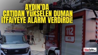 Aydın’ın Efeler ilçesinde bir kişi evinin çatısında bulunan eski kabloları