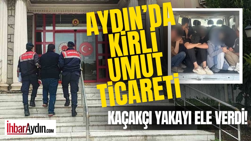 Aydın’ın Didim ilçesinde jandarma ekiplerinin yürüttüğü düzensiz göç ve göçmen