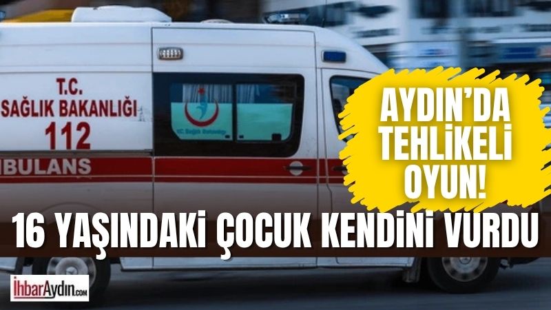 Aydın’ın İncirliova ilçesinde bir çocuk kurusıkı tabanca ile oynarken kendisini