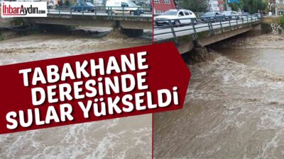 Aydın’ın merkez ilçesi Efeler’de etkili olan sağanak yağışın ardından yağmur