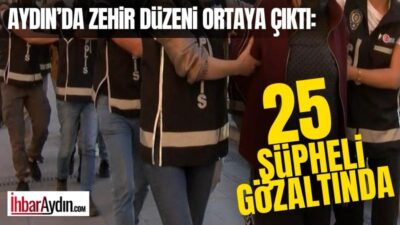 Aydın’ın Kuşadası ilçesinde uyuşturucu madde üretimi ve ticaretine yönelik geniş