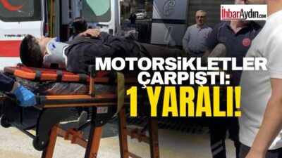 Aydın’ın Efeler ilçesinde 2 motosikletin çarpışması sonucu meydana gelen trafik