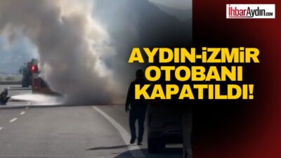 Aydın–İzmir otoyolunda Aydın istikametinde, Erbeyli mevkiinde seyir halindeki bir araçta