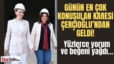Büyükşehir Belediye Başkanı Özlem Çerçioğlu ile Akparti Aydın Milletvekili Seda