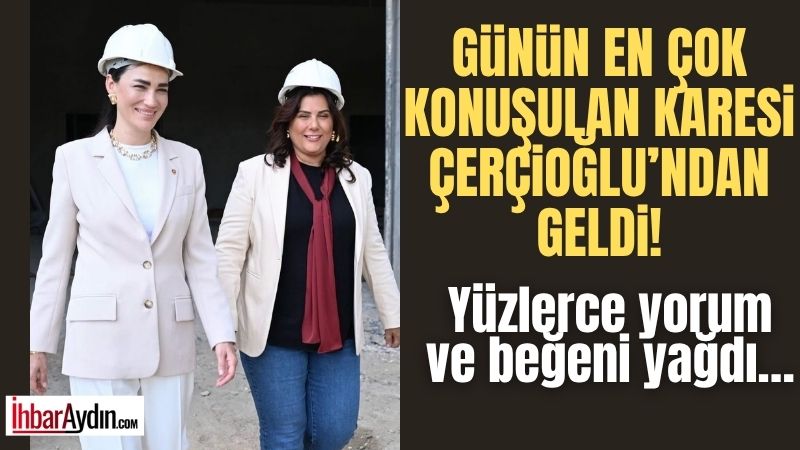 Büyükşehir Belediye Başkanı Özlem Çerçioğlu ile Akparti Aydın Milletvekili Seda