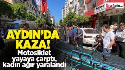 Aydın’ın Nazilli ilçesinde yaya geçidinden geçmeye çalışan 57 yaşındaki Z.S.’ye