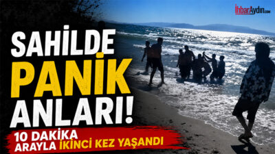 Aydın’ın Kuşadası ilçesine bağlı Davutlar Mahallesi’nde bulunan Sevgi Plajı’nda yaşanan