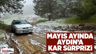Aydın’ın Nazilli ilçesinde yüksek kesimlerde Mayıs ayında kar sürprizi yaşandı.