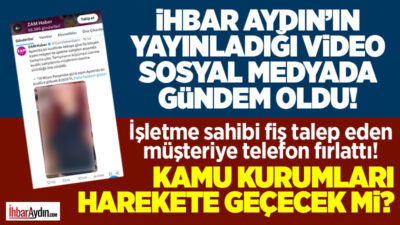 Aydın’ın Efeler ilçesinde yaşanan bir olay sosyal medyada büyük yankı