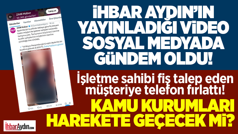 Aydın’ın Efeler ilçesinde yaşanan bir olay sosyal medyada büyük yankı