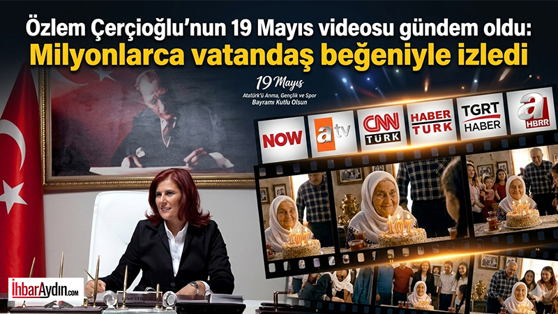 Aydın Büyükşehir Belediyesi Başkanı Özlem Çerçioğlu, 19 Mayıs Atatürk’ü anma