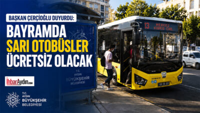 Aydın Büyükşehir Belediyesi, Kurban Bayramı boyunca vatandaşlara ücretsiz ulaşım hizmeti