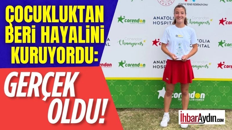 Aydınlı genç tenisçi Şükriye Ezgi Akyol, Milli Takım’a seçilerek hem