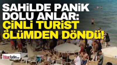 Aydın’ın Kuşadası ilçesine kruvaziyer gemiyle gelen ve denizde boğulma tehlikesi