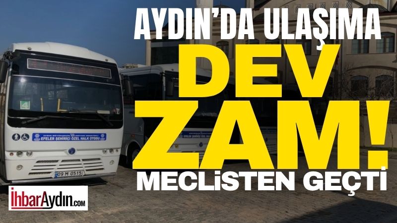 Aydın’da toplu taşıma ücretlerine zam yapıldı. Artan maliyetler nedeniyle alınan