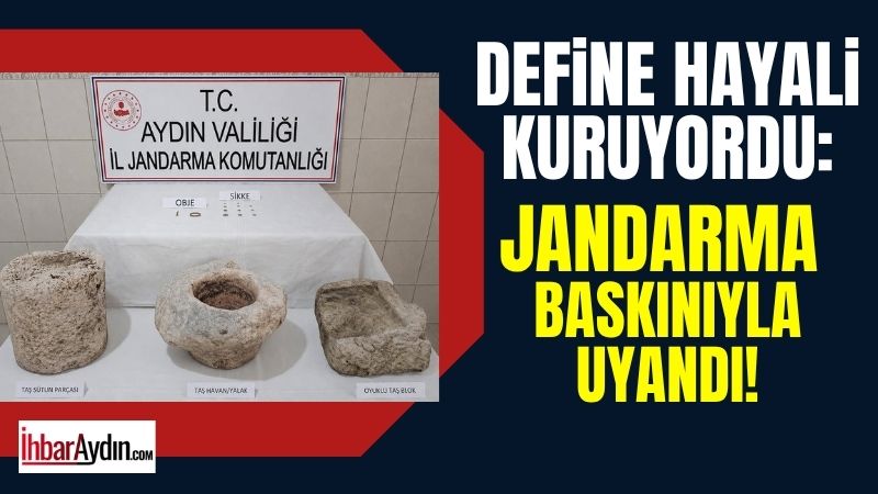 Aydın’ın Bozdoğan ilçesinde gerçekleştirilen tarihi eser operasyonunda Roma dönemine ait