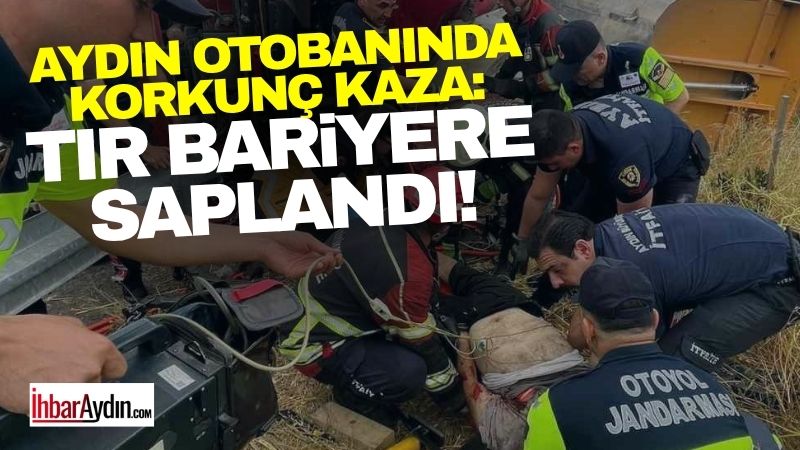 Aydın-Denizli otoyolu yol ayrımında meydana gelen feci trafik kazasında bir