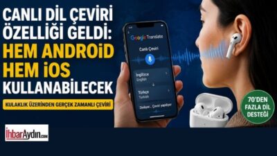 Google Translate uygulamasına gelen özellikle birlikte kullanıcılar artık kulaklık üzerinden