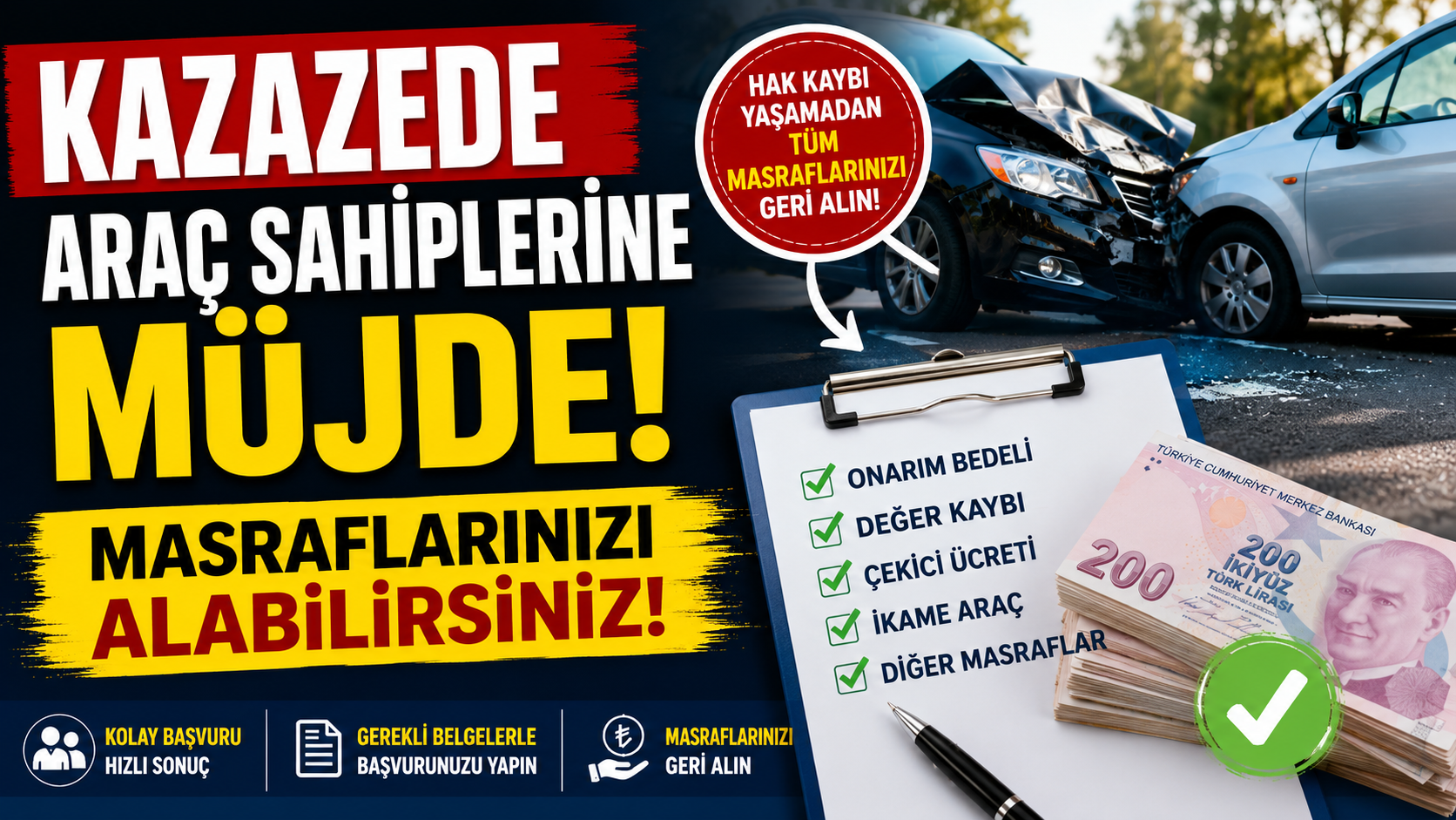 Yollardaki çukurlar, bozuk asfaltlar ve eksik trafik levhaları nedeniyle araçlarında