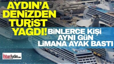 Aydın’ın Kuşadası ilçesine dört gemi ile 10 bin 800 turist