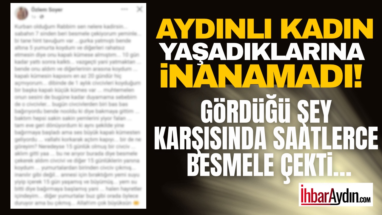 Aydın’da yaşayan bir kadının başına gelen olay, duyanları hem şaşırttı