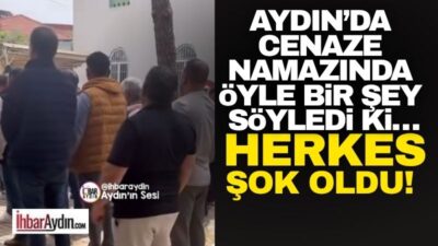 Aydın’ın İncirliova ilçesinde yaşanan bir cenaze olayı sosyal medyada ve