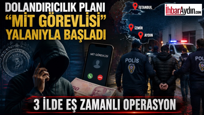 Aydın’ın Didim ilçesinde kendilerini Milli İstihbarat Teşkilatı (MİT) görevlisi olarak