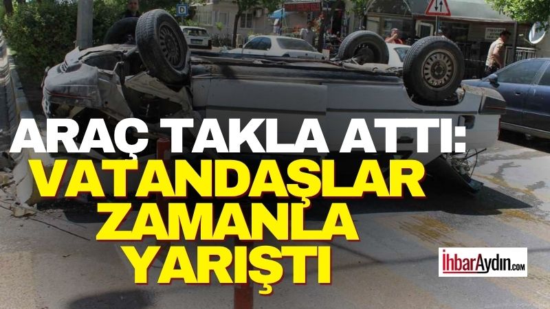 Aydın’ın Efeler ilçesinde iddiaya göre makas atmak isterken kontrolden çıkan