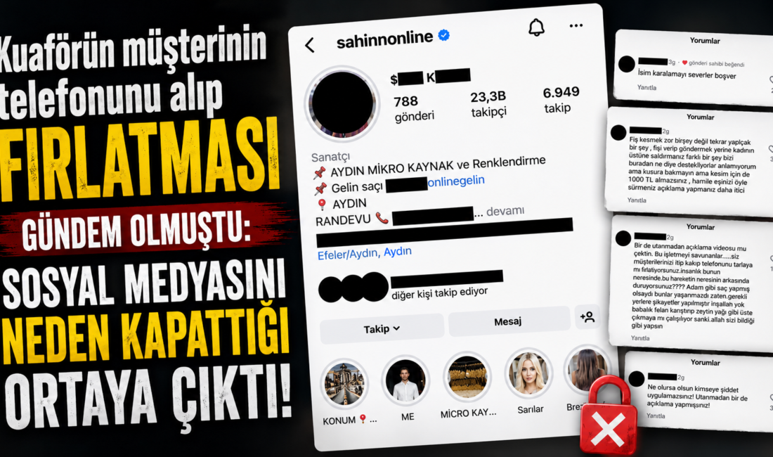 Geçtiğimiz günlerde bir kuaförde meydana gelen olayda; kendisine fiş verilmediğini