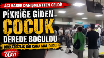 Aydın’ın Efeler ilçesinde pikniğe giden 8 kişiden biri derede boğuldu.