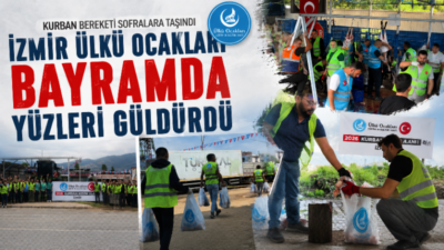 İzmir Ülkü Ocağı Başkanı Burak Kılıç, Kurban Bayramı kapsamında yürütülen
