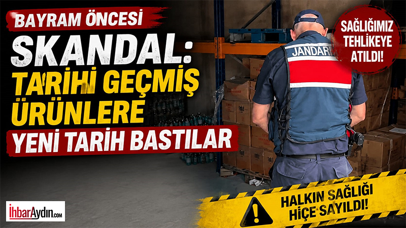 Aydın’ın Söke ilçesinde son kullanma tarihi geçmiş ürünlerin üzerindeki bilgileri