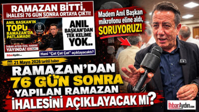 Nisan ayı Büyükşehir Belediye Meclisi çıkışı Aydın Halkına söz vererek,