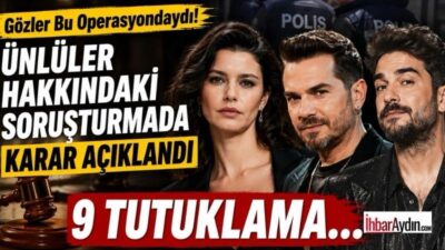 Kamuoyunda geniş yankı uyandıran ünlülere yönelik uyuşturucu soruşturmasında mahkeme kararını