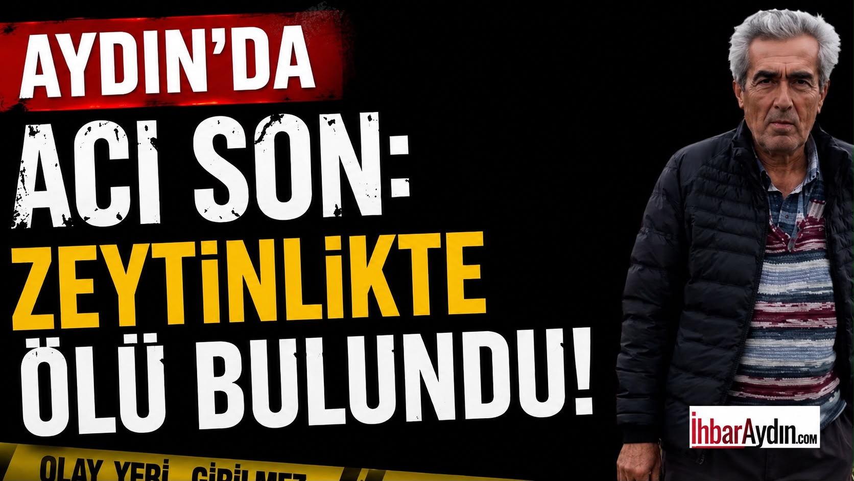 Aydın’ın Çine ilçesinde Çatlı Mahallesi’nde yaşayan Ercan Sayan(56), zeytinlik alanda