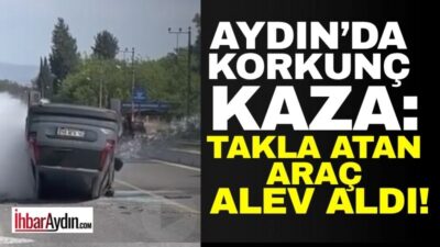 Aydın’ın Ortaklar–Kuşadası kavşağında öğle saatlerinde meydana gelen trafik kazasında iki