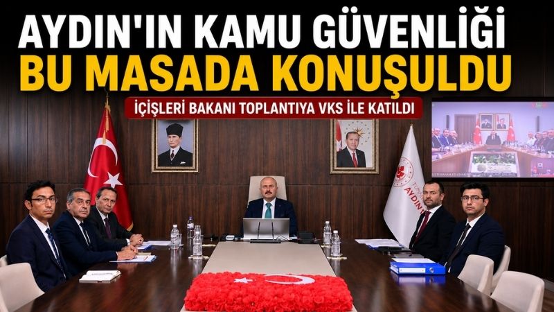 Aydın Valisi Dr. Osman Varol, Mustafa Çiftçi başkanlığında Video Konferans