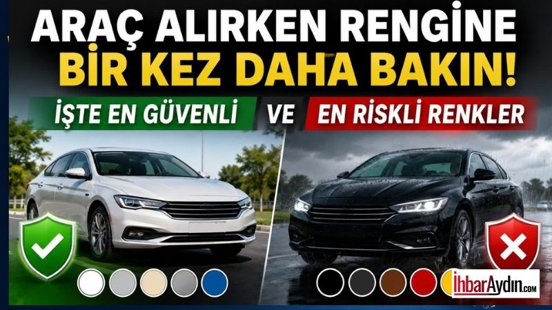Araç rengi sadece estetik değil, güvenlik açısından da önem taşıyor.