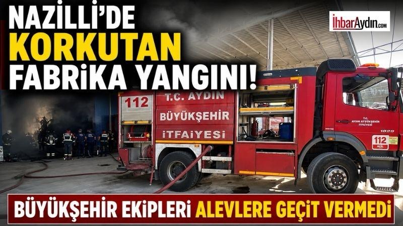Aydın’ın Nazilli ilçesinde faaliyet gösteren bir geri dönüşüm fabrikasında çıkan