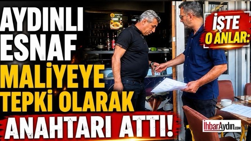 Aydınlı esnaf maliyeye tepki olarak anahtarı fırlattı! Aydın’ın Efeler ilçesinde faaliyet gösteren esnaf İ.A. , son dönemde
