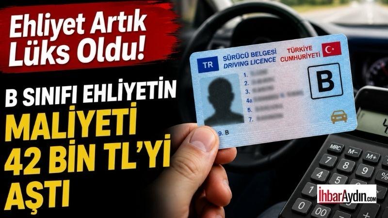 Ehliyet Artık Lüks Oldu! B Sınıfı Ehliyetin Maliyeti 42 Bin TL’yi Aştı Araç kullanmanın ilk şartı olan ehliyet için vatandaşın cebinden çıkacak