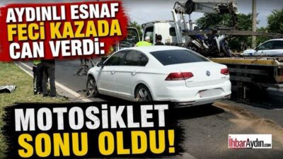Aydın’ın Sultanhisar ilçesinde otomobilin motosiklete çarpması sonucu meydana gelen trafik