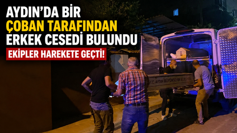 Aydın’ın Nazilli ilçesinde boş arazide çoban tarafından kimliği belirsiz erkek